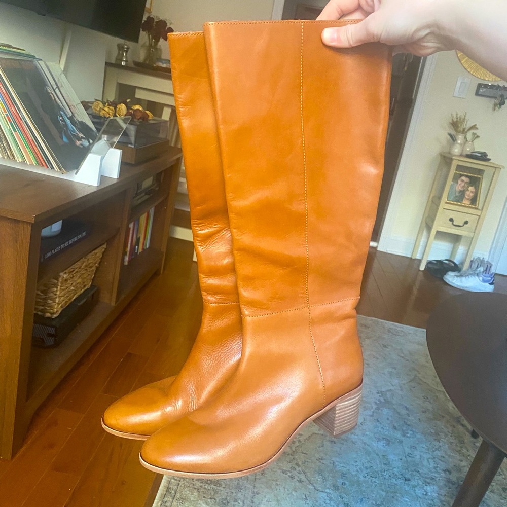 Madewell Knee High Leather Boots